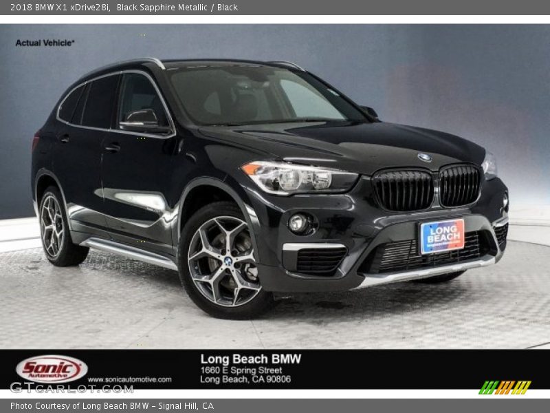 Black Sapphire Metallic / Black 2018 BMW X1 xDrive28i