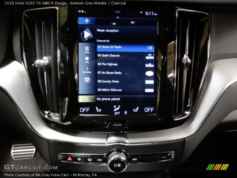 Osmium Grey Metallic / Charcoal 2018 Volvo XC60 T6 AWD R Design