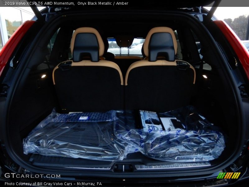 Onyx Black Metallic / Amber 2019 Volvo XC90 T6 AWD Momentum