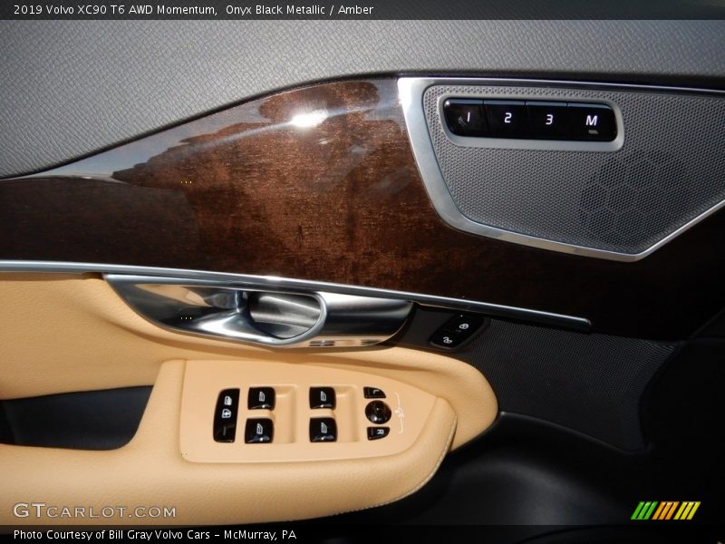 Onyx Black Metallic / Amber 2019 Volvo XC90 T6 AWD Momentum
