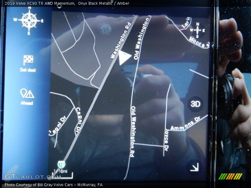 Onyx Black Metallic / Amber 2019 Volvo XC90 T6 AWD Momentum