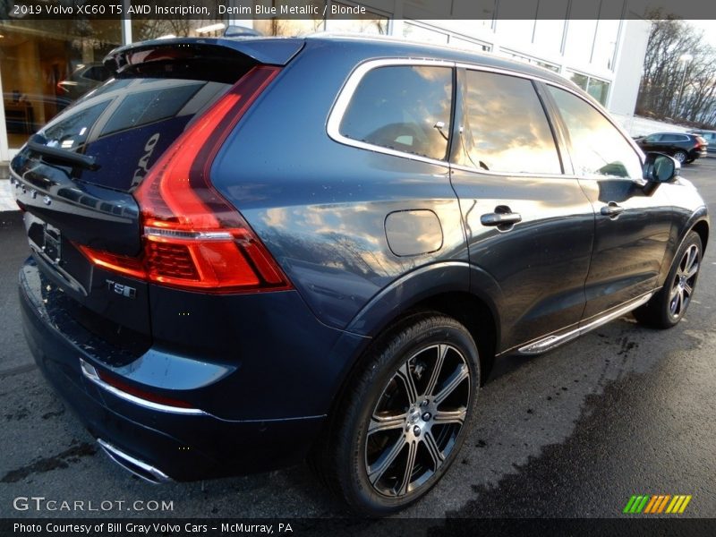 Denim Blue Metallic / Blonde 2019 Volvo XC60 T5 AWD Inscription