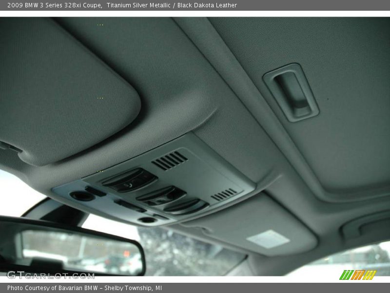Titanium Silver Metallic / Black Dakota Leather 2009 BMW 3 Series 328xi Coupe