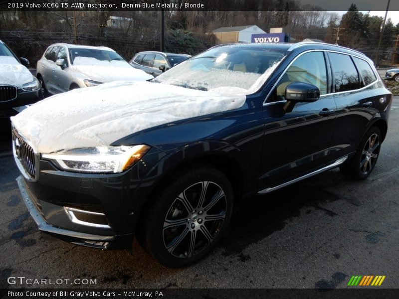 Denim Blue Metallic / Blonde 2019 Volvo XC60 T5 AWD Inscription