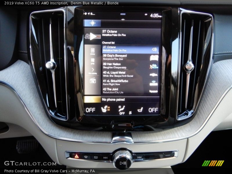 Denim Blue Metallic / Blonde 2019 Volvo XC60 T5 AWD Inscription