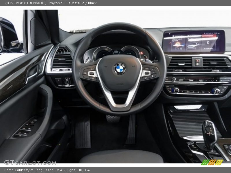 Phytonic Blue Metallic / Black 2019 BMW X3 sDrive30i