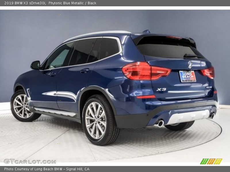 Phytonic Blue Metallic / Black 2019 BMW X3 sDrive30i