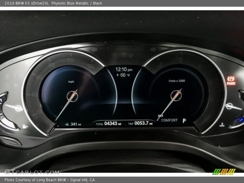 Phytonic Blue Metallic / Black 2019 BMW X3 sDrive30i
