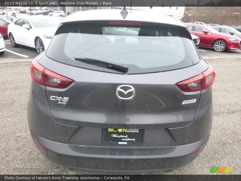 Machine Gray Metallic / Black 2019 Mazda CX-3 Sport AWD