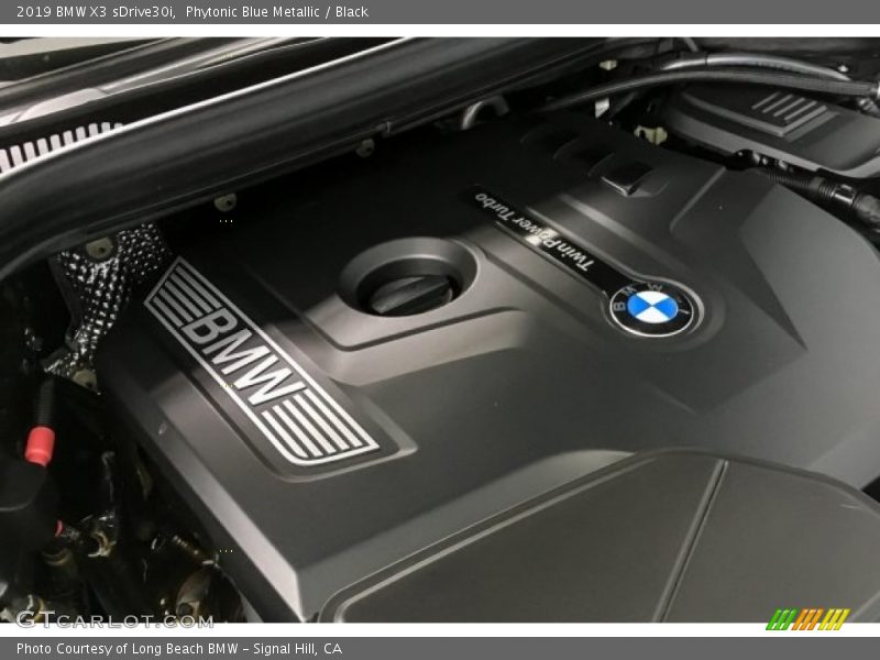 Phytonic Blue Metallic / Black 2019 BMW X3 sDrive30i