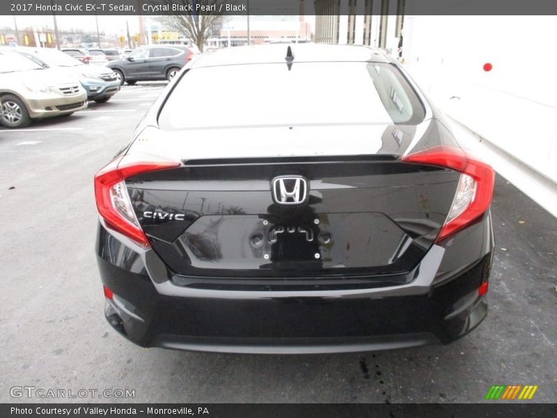 Crystal Black Pearl / Black 2017 Honda Civic EX-T Sedan