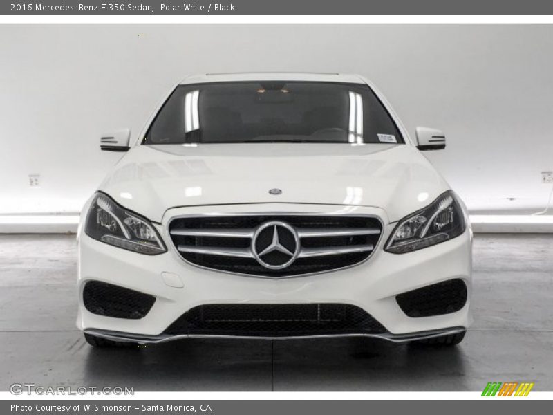 Polar White / Black 2016 Mercedes-Benz E 350 Sedan
