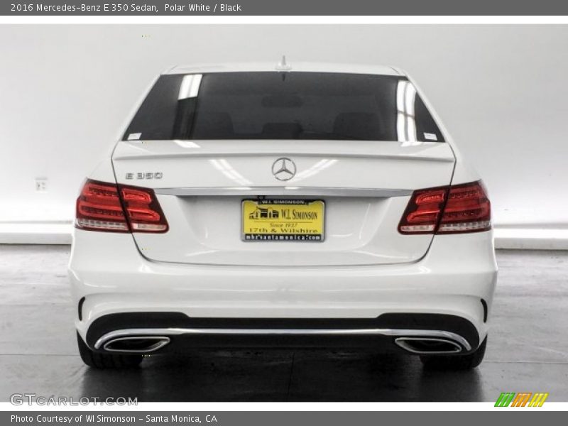 Polar White / Black 2016 Mercedes-Benz E 350 Sedan