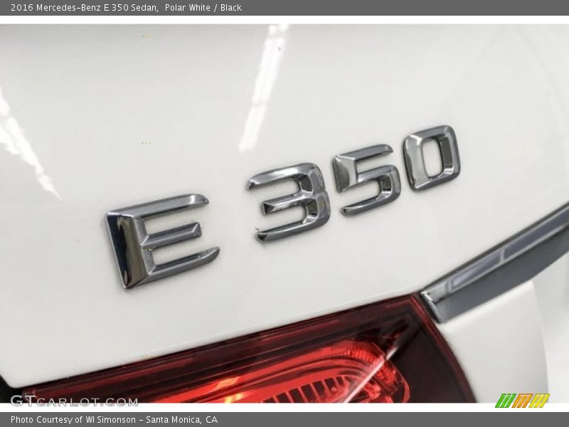 Polar White / Black 2016 Mercedes-Benz E 350 Sedan