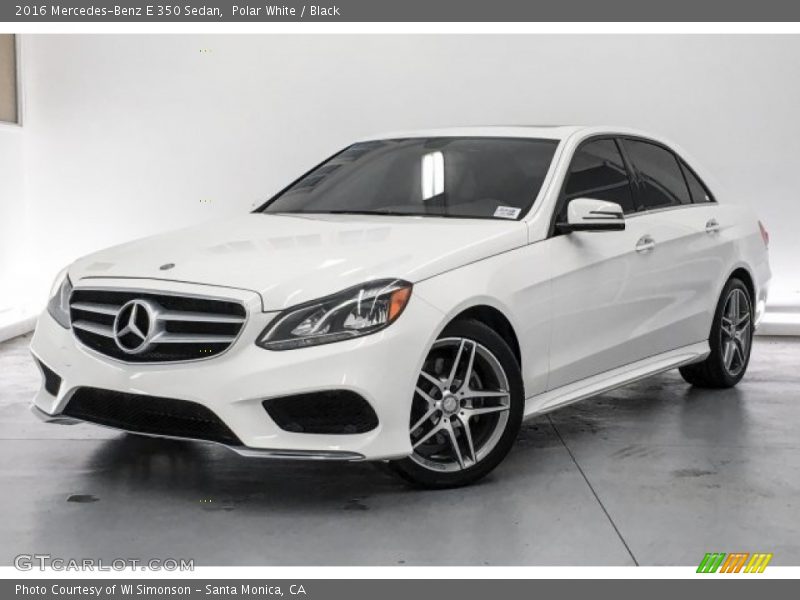 Polar White / Black 2016 Mercedes-Benz E 350 Sedan