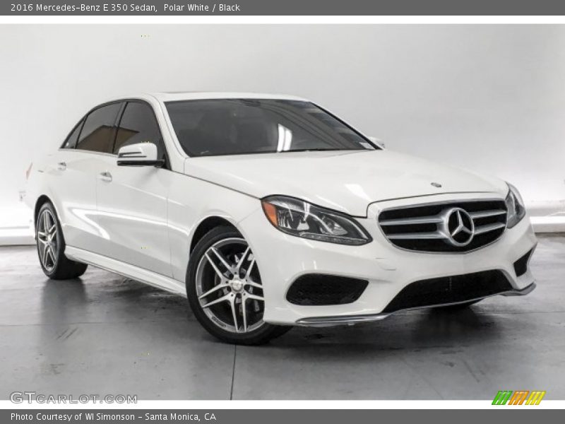 Polar White / Black 2016 Mercedes-Benz E 350 Sedan