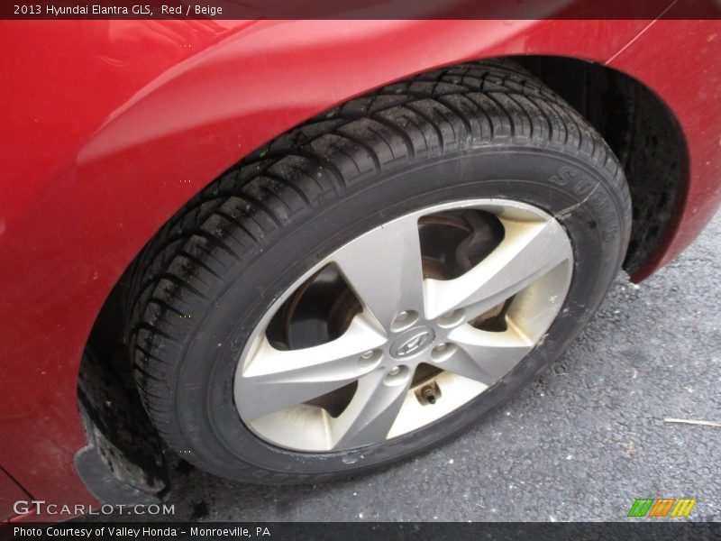Red / Beige 2013 Hyundai Elantra GLS