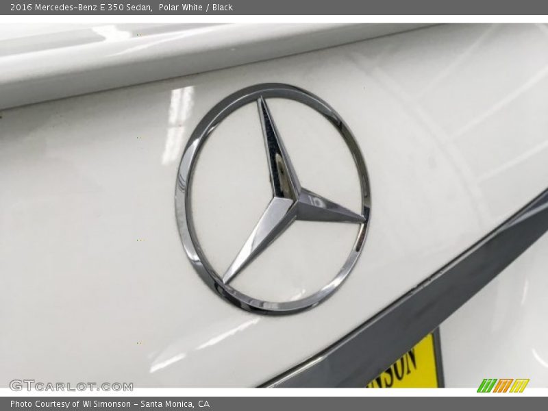 Polar White / Black 2016 Mercedes-Benz E 350 Sedan