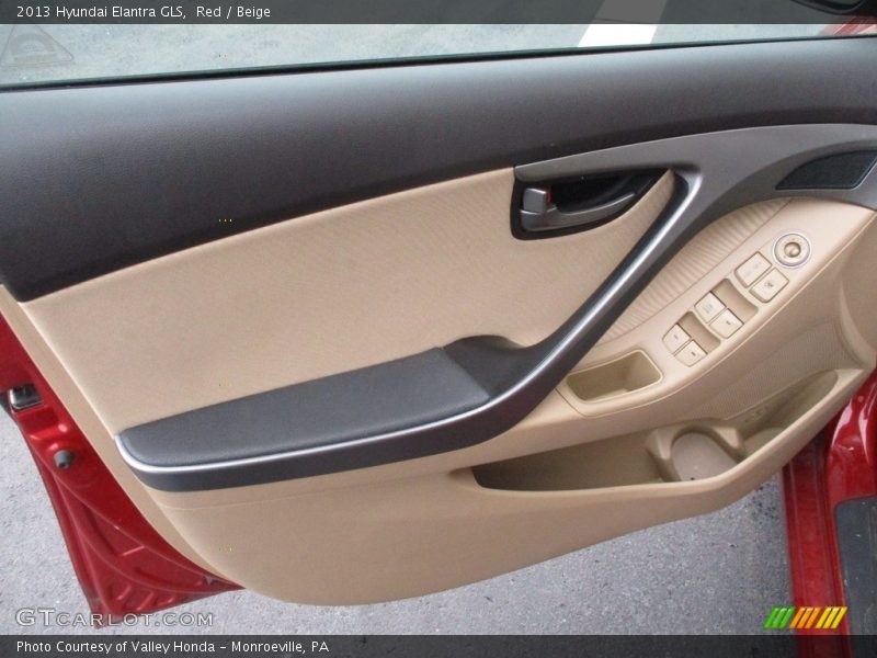 Red / Beige 2013 Hyundai Elantra GLS