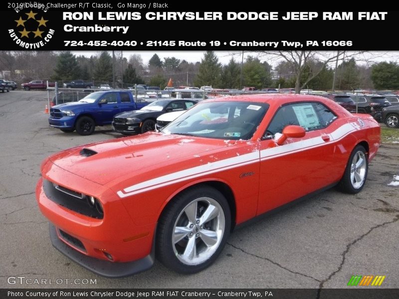 Go Mango / Black 2019 Dodge Challenger R/T Classic