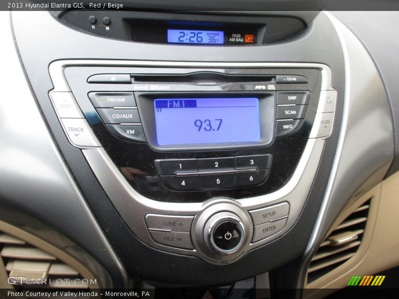 Red / Beige 2013 Hyundai Elantra GLS