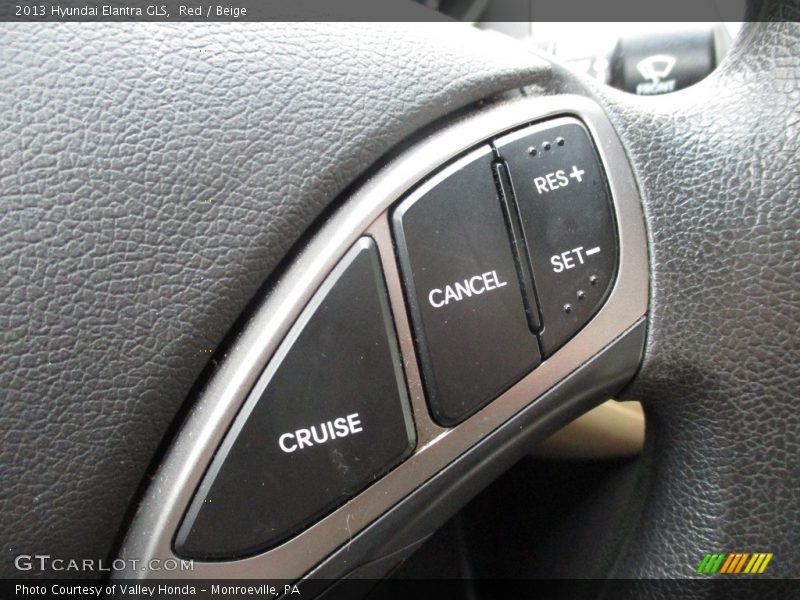 Red / Beige 2013 Hyundai Elantra GLS