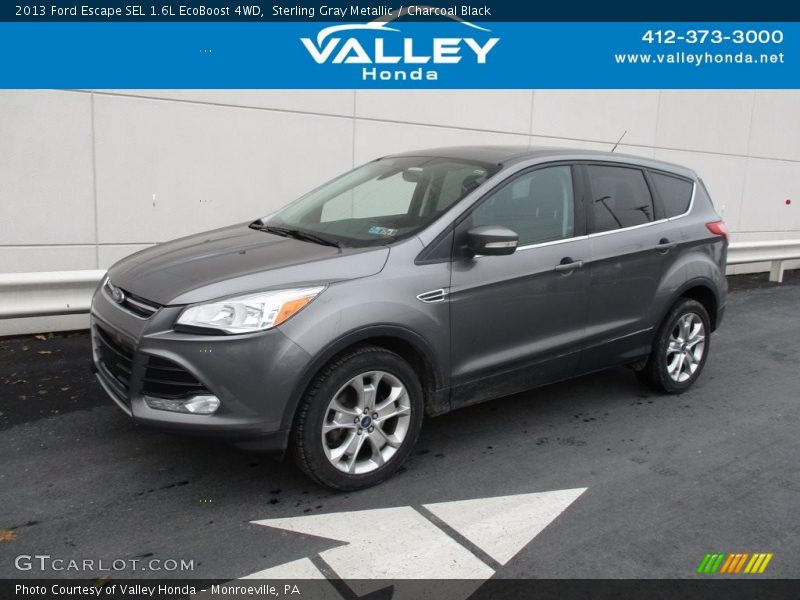 Sterling Gray Metallic / Charcoal Black 2013 Ford Escape SEL 1.6L EcoBoost 4WD