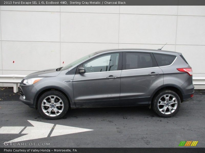Sterling Gray Metallic / Charcoal Black 2013 Ford Escape SEL 1.6L EcoBoost 4WD