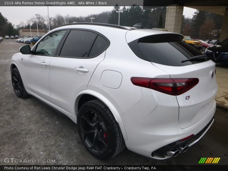 Alfa White / Black 2019 Alfa Romeo Stelvio Quadrifoglio AWD