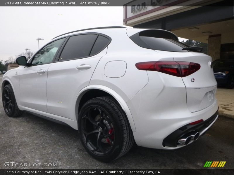 Alfa White / Black 2019 Alfa Romeo Stelvio Quadrifoglio AWD