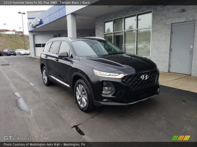 Twilight Black / Black 2019 Hyundai Santa Fe SEL Plus AWD