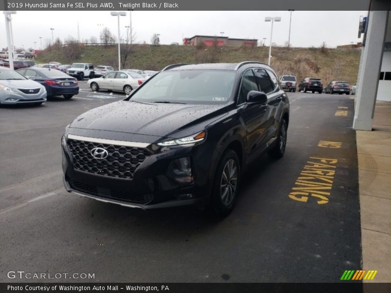 Twilight Black / Black 2019 Hyundai Santa Fe SEL Plus AWD
