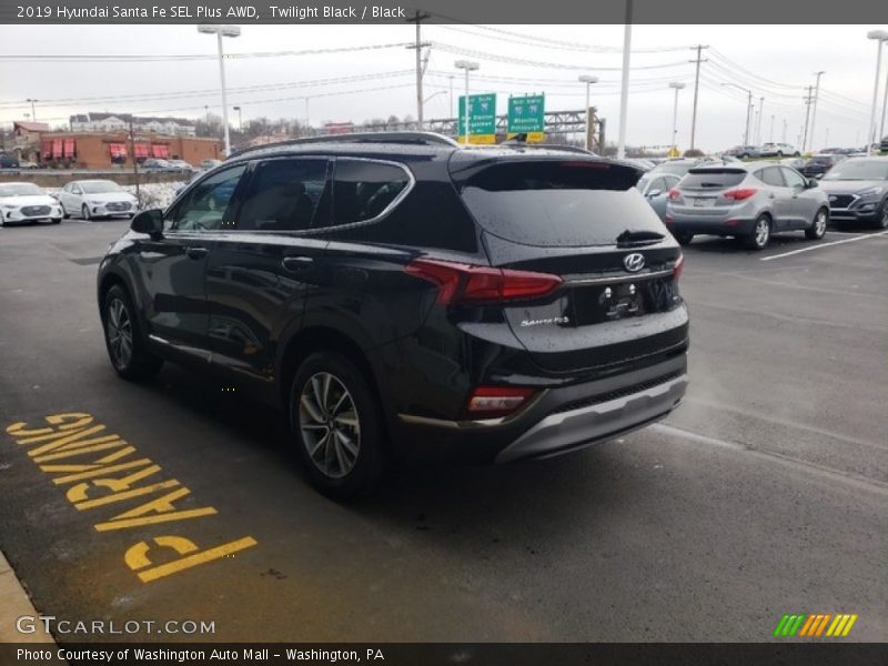 Twilight Black / Black 2019 Hyundai Santa Fe SEL Plus AWD