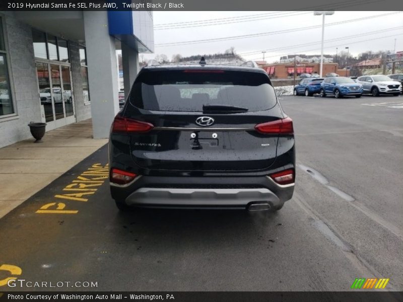 Twilight Black / Black 2019 Hyundai Santa Fe SEL Plus AWD