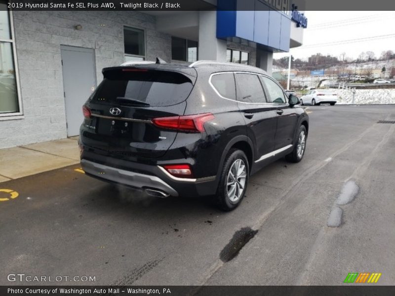 Twilight Black / Black 2019 Hyundai Santa Fe SEL Plus AWD