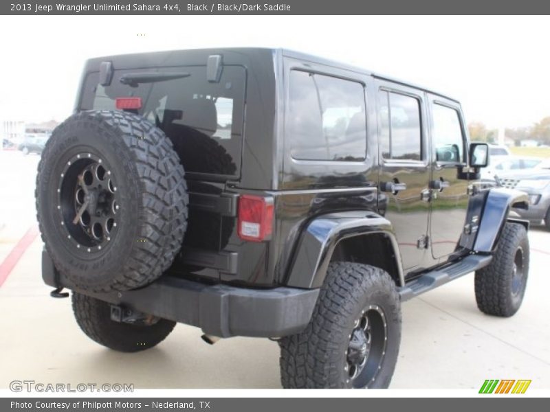 Black / Black/Dark Saddle 2013 Jeep Wrangler Unlimited Sahara 4x4