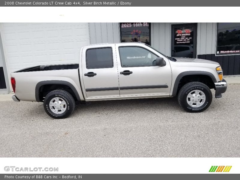 Silver Birch Metallic / Ebony 2008 Chevrolet Colorado LT Crew Cab 4x4