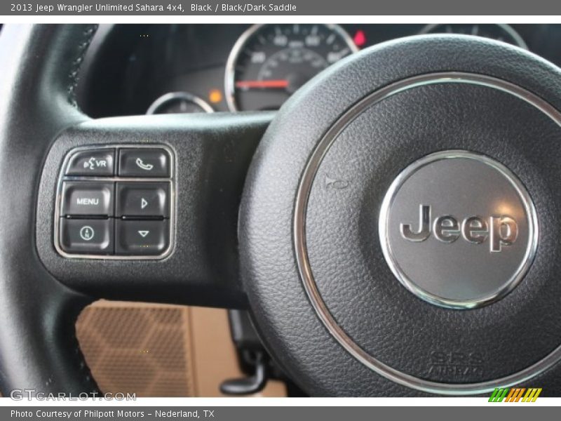 Black / Black/Dark Saddle 2013 Jeep Wrangler Unlimited Sahara 4x4