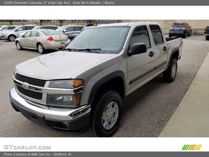 Silver Birch Metallic / Ebony 2008 Chevrolet Colorado LT Crew Cab 4x4