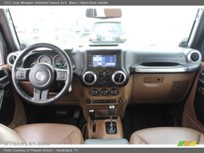 Black / Black/Dark Saddle 2013 Jeep Wrangler Unlimited Sahara 4x4