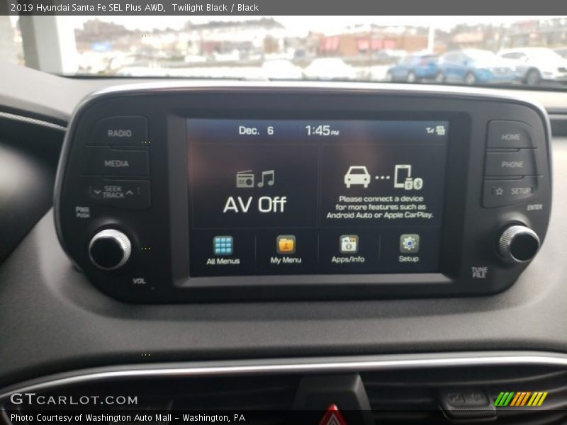 Twilight Black / Black 2019 Hyundai Santa Fe SEL Plus AWD
