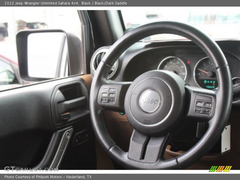 Black / Black/Dark Saddle 2013 Jeep Wrangler Unlimited Sahara 4x4