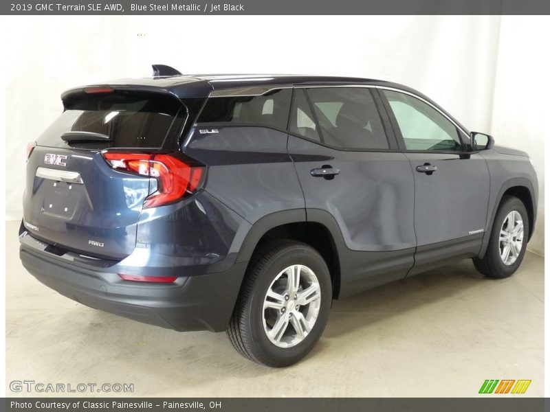 Blue Steel Metallic / Jet Black 2019 GMC Terrain SLE AWD