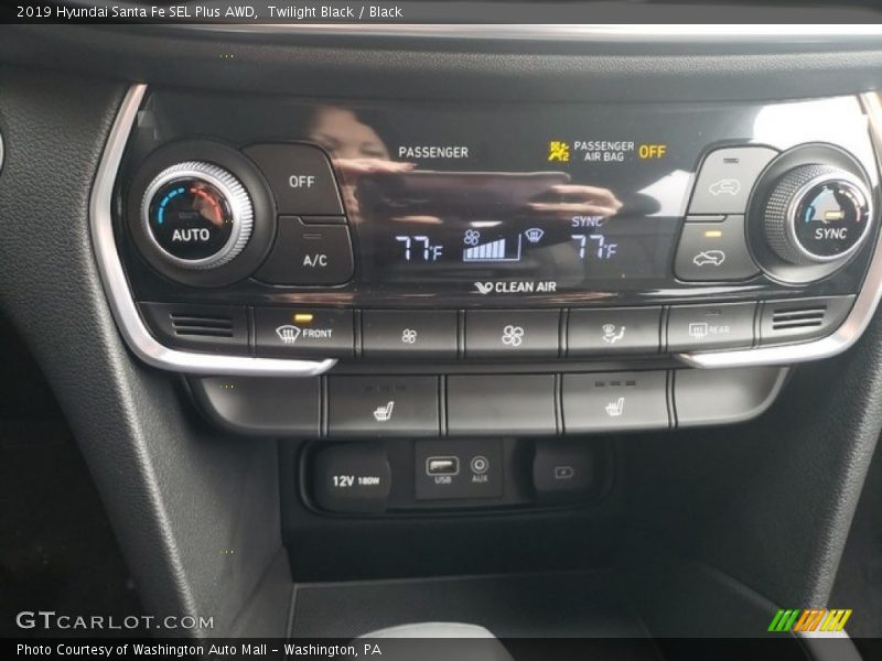 Twilight Black / Black 2019 Hyundai Santa Fe SEL Plus AWD