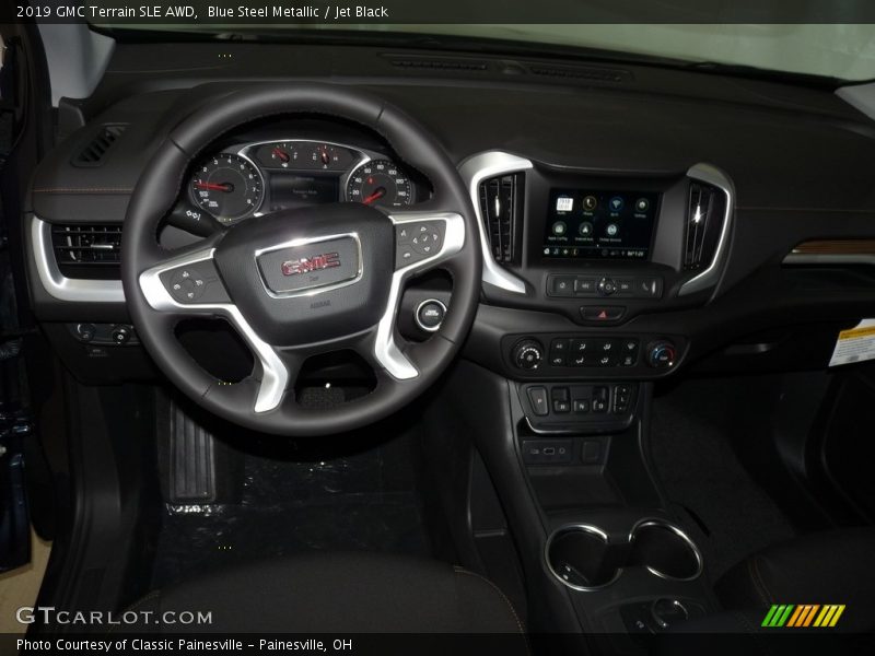 Blue Steel Metallic / Jet Black 2019 GMC Terrain SLE AWD