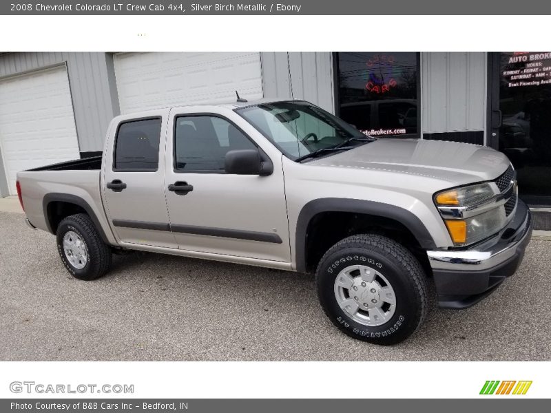 Silver Birch Metallic / Ebony 2008 Chevrolet Colorado LT Crew Cab 4x4