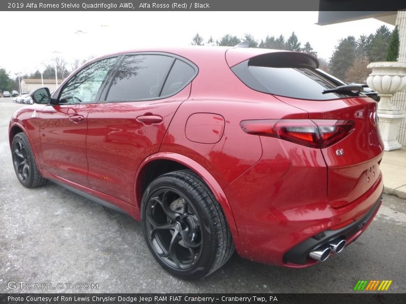 Alfa Rosso (Red) / Black 2019 Alfa Romeo Stelvio Quadrifoglio AWD
