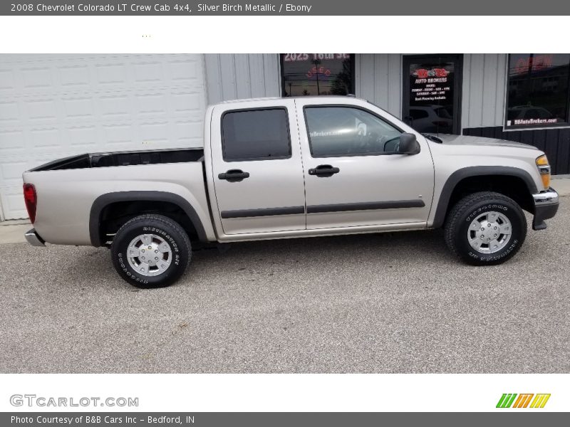 Silver Birch Metallic / Ebony 2008 Chevrolet Colorado LT Crew Cab 4x4