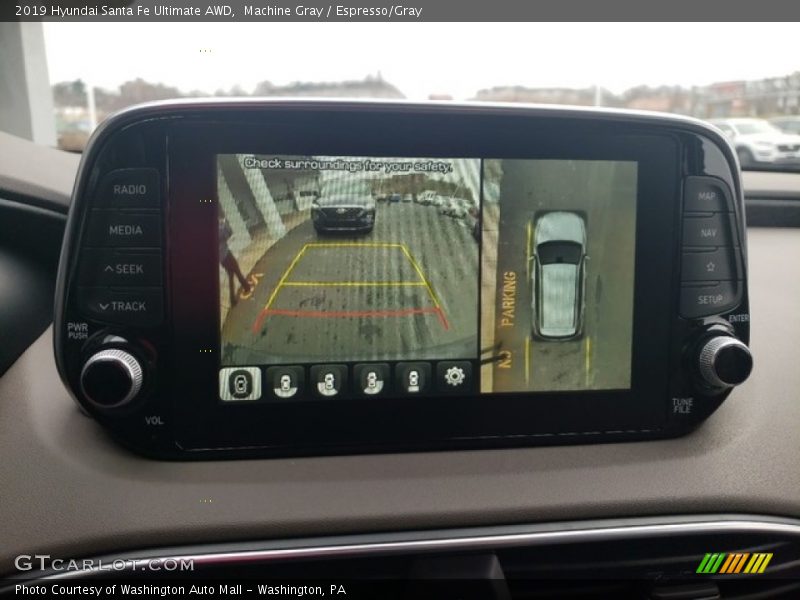 Machine Gray / Espresso/Gray 2019 Hyundai Santa Fe Ultimate AWD