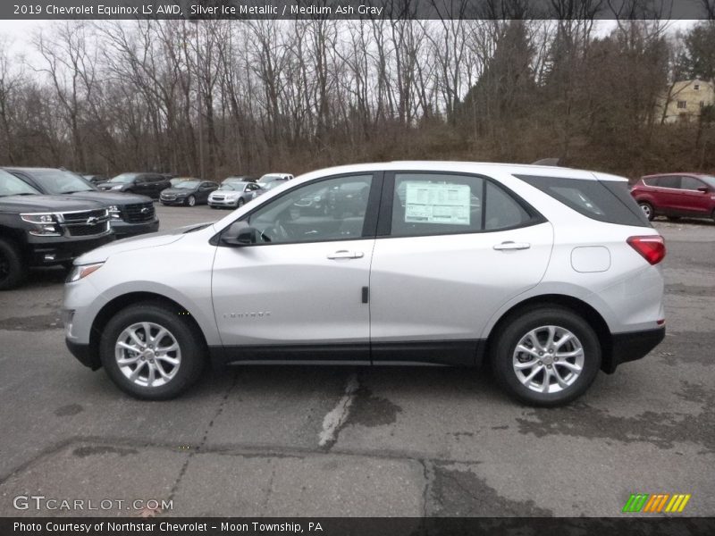 Silver Ice Metallic / Medium Ash Gray 2019 Chevrolet Equinox LS AWD